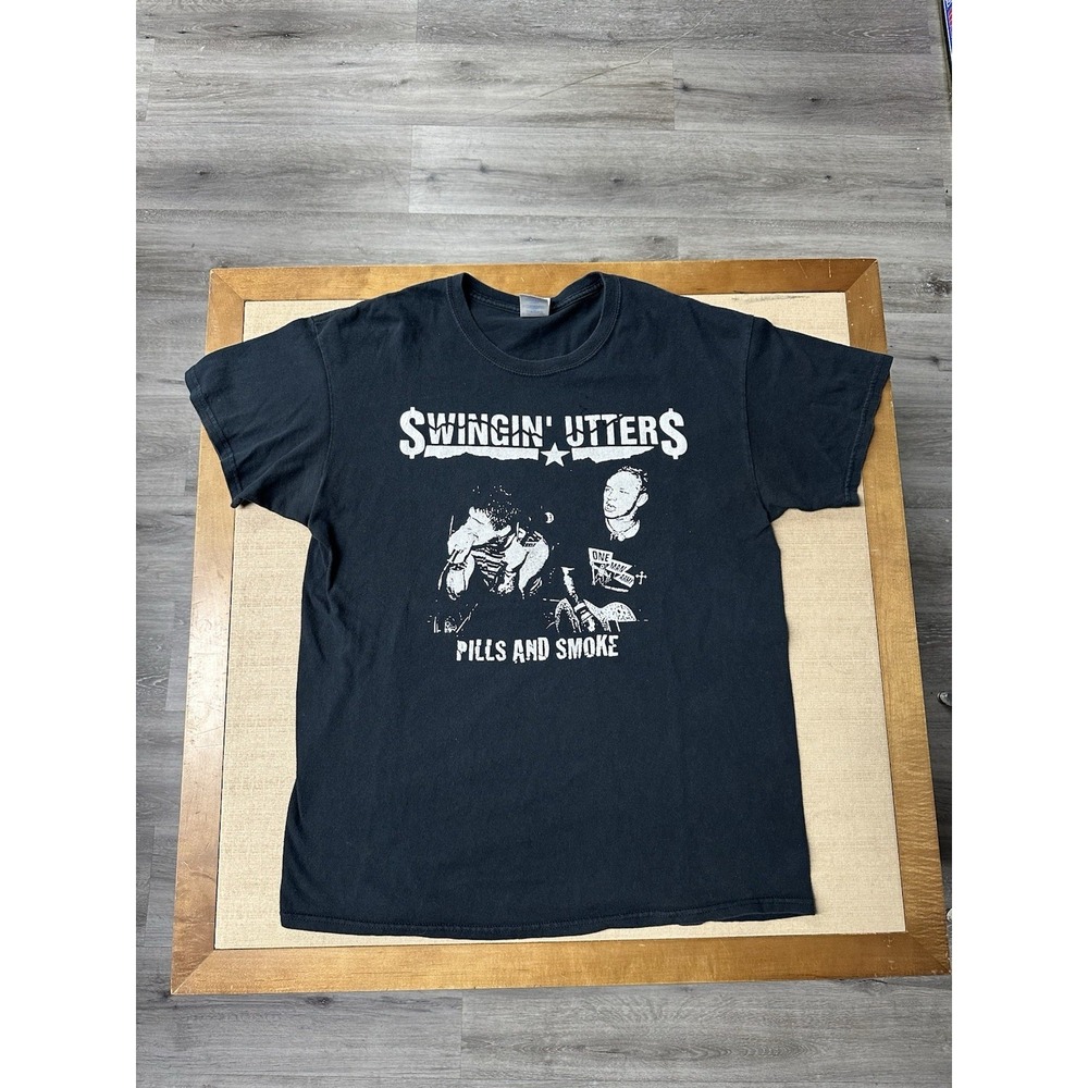 Vintage 2000s Swingin' Utters Pills and Smoke Tour T Shirt Size Large